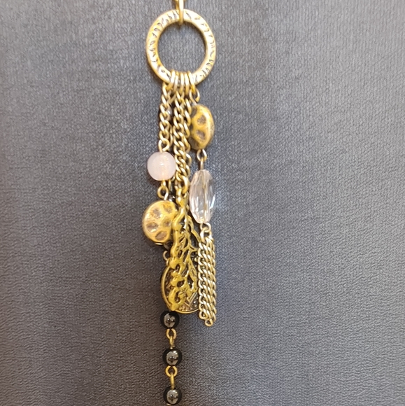 ANTIQUE BRASS PENDANT/MULTI CHARM NECKLACE - Picture 2 of 5